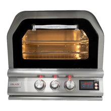 Blaze 26-Inch Outdoor Multi-Fuel Pizza Oven | Rotisserie & Sleeve | 17-Inch Rotating Ceramic Stone | Dual-Fuel Orifices for Propane & Natural Gas | Stainless Steel Construction | BLZ-26-PZOVN-LP