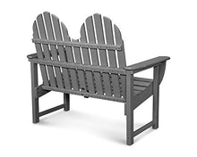 POLYWOOD® Classic Adirondack 48" Bench in Slate Grey