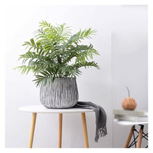 WOAITIANTIAN Flower Pots Plant Pots Stone Pattern Cement Simple Round Flower Living Room Decoration Planters(X-Large)