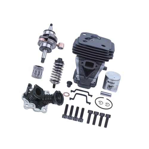 LHBMGDYL 42mm Cylinder Piston Crankshaft Bearing Gasket Kit Fit for 450 450E 445E 445 Chainsaw Decompression Port Replacement Part Accessories