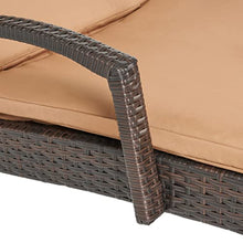 Christopher Knight Home Salem Outdoor Wicker Adjustable Chaise Lounges with Cushions 2-Pc Set Multibrown / Carmel