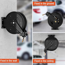 Telescopic Pipe Reel,Automatic Coil Pipe,Easy to Use,for High Pressure Drum Butter Machine and Car Washing, 25m