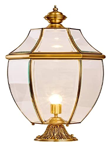ALDEPO Courtyard Light Waterproof Outdoor Pillar Light Courtyard Landscape Lighting Fixture Street Community Patio Garden Lantern