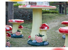 YWSXHS Handmade Resin Mushroom Stool/Table Decor, Outdoor Garden Stool Decorative, Indoor Outdoor Decorative Statues(Large)
