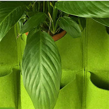 BBYYDS 9 Pockets Vertical Wall Hanging Planting Bags Garden Planter Non-Woven Fabrics Grow Flowerpot Balcony Decoration