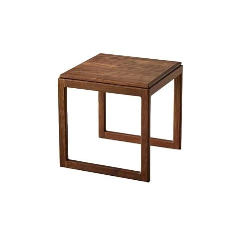 Couch End Table Wooden Sofa Side Table Chinese Style Simple Square Sofa Small Coffee Table Living Room Table Corner Tables for Living Room