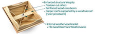 Good Directions Manchester Louvered Cupola with Copper Roof, Cypress Wood, 72" x 93
