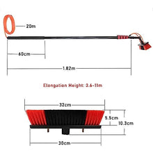 3-12m Window Poles, 40FT Adjustable Window Poles Window Brush Equipment, Cleaning Photovoltaic and Solar Panels, 5m Pole, 35cm Brush Head,35cmbrushhead-10.8M/36FT