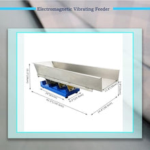 EQCOTWEA Electromagnetic Vibrating Feeder Stainless Steel GZV-8 Silver