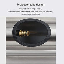 MNSSRN Wall-Mounted Hose Storage Rack with Cover, Household Car Wash Watering Water Set with Cover Stainless Steel Aluminum Bucket Hose Reel,15m