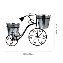 TBNLASS 1PC Iron Art Bike Plant Stand Exquisite Flower Pot Shape Holder