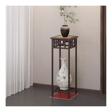 LUYOUBOZHU Vase Stand New Chinese Living Room Decorative Bonsai Table, Ancient Style Light Luxury Plant Display Stand(Large)