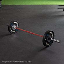 Titan Fitness USA Made 20 KG 28.5MM TITAN Series Olympic Barbell Red Cerakote