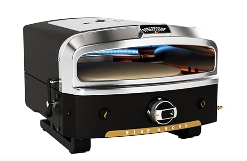 HALO Versa 16 Pizza Oven | 16” Rotating Stone, Patented Dual Burner System, 5-Minute Pizzas, Easy Clean | Propane Powered | HZ-1004-ANA