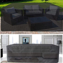 Patio Furniture Set Cover Waterproof, Outdoor Sectional Sofa Set Cover, Heavy Duty 420D Table and Chair Set Cover, Garden Furniture Cover Rectangular, for Outdoor/Indoor Use ( )
