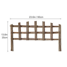 Landscape Edging Decorative Fence Garden Border Woven Willow Edging Spring Garden & Yard Maintenance (Color : A(23.6inch/60cm), Size : 10PCS)