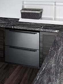 Summit 27” Two Drawer Outdoor Refrigerator, Stainless Steel - SPR275OS2DADA