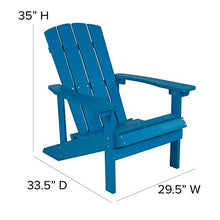 EMMA + OLIVER Blue Adirondack Chair, 4-Pack