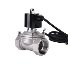 2" 304 Stainless Steel Fountain Solenoid Valve 110V 24V 12V 24v Normally Closed Solenoid Valve for Underwater(12VDC-EPDM-Seal-BSP)