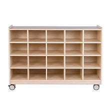 Angeles Mobile 20-Section Cubby Storage Wooden