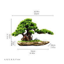 YXIANG56Q Fake Plants Simulation Bonsai Welcome Pine Ornaments Office Living Room Porch Decoration Crafts Opening Gift Plant Bonsai Tree(B)