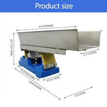 BEILOCKERY 110V Electromagnetic Vibrating Feeder, GZV-5 Shaking Feeding Machine 3000r/min, 30W Mini Vibration Feeder for Granular and Powdery Materials with Controller