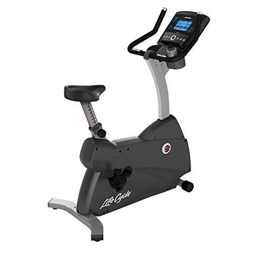 Life Fitness C3 Upright Indoor Cycling Exercise Bike with Go Console Black/Silver