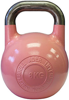 Ader Sporting Goods Ader Pro-grade Int'l Kettlebells Set 14pcs with DVD - 7 Pairs (8-32kg) X2 Rainbow
