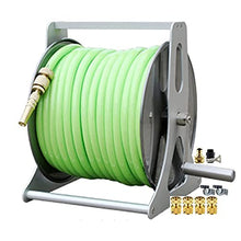 Garden Hose Reel Cart Small Portable Outdoor Cleaning Water Pipe Truck Wall-Mounted Pet Bath Reel Cart Garden Storage Set 20 m (35 m)