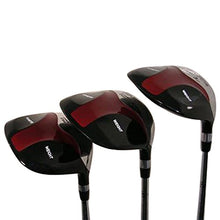 iDrive Red Square Anti-Slice Draw Fairway Wood Set Golf Clubs Black