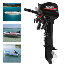 DUYIWAA 18HP 2-Stroke Heavy Duty Outboard Motor Engine Long Shaft for Fishing Boats