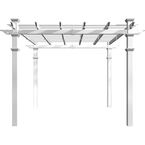 Vita Venetian 10' x 10' Vinyl Pergola White