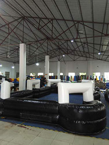 INTSUPERMAI Giant Snooker Ball Game with 16 Soccer Balls and Blower