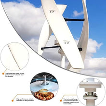 8000W Wind Turbines No Noise, Portable Vertical Wind Power Turbine Generator Kit with Charge Controller Three-Phase Permanent Magnet Levitation Motor