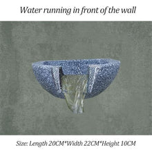 Solar-Powered Wall-Mounted Fountain, Outdoor Water Fountain,Two Right and One Front Resin Pottery, 6W Solar Panel Fountains for Patio Yard