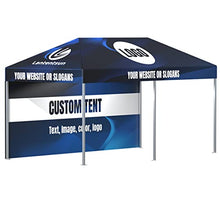 LANTENTSUN 10X20ft Custom Canopy Pop Up Tent Kit for Tradeshow Advertising with Wall and Frame Custom Color
