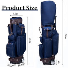 VEraiz Golf Clubs Organizer Bag with Wheels Lightweight 6-Way Divider Stand Bag Men Golf Course