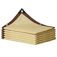 WYBB Shade Cloth Beige Privacy Screen with 10m Rope and Eyelets, 90% Sunblock Wear-Resistance Shade Cloth, Outdoor Courtyard Pond Shade Greenhouse Awning (Size : 8m x 8m)