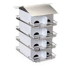 Birds Choice Premium Aluminum Purple Martin House – 16 Room, 4 Floor Birdhouse with Starling Resistant Entrance Holes, Ventilated Roof & Easy Cleaning, Unassembled