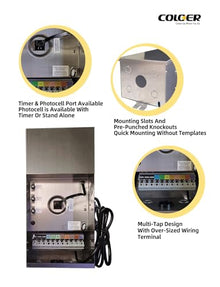 COLOER 900W Multi-Tap Low Voltage Landscape Transformer Only