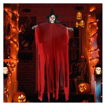 ASDJKL Holiday Decoration Halloween Decorations Outdoor - 78” Moving Life-Size Skeleton Witch with Glowing Eyes & Sounds - Sound & Touch Activated Sensor Halloween Decorations