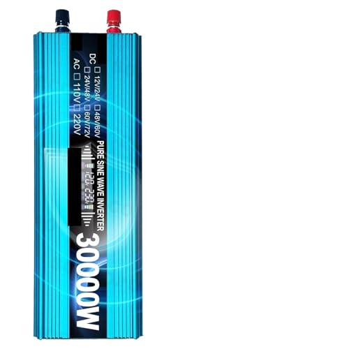 30000W Pure Sine Wave Inverter DC12V/24V to 110V/220V Car Voltage Converter (Dual Voltage Input)(12V 24V to 110V 60Hz)