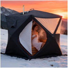 ZEEKYFOR Portable Sauna Tent with Stove Chimney Hole for Winter Use