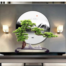 YXIANG56Q Fake Plants Artificial Bonsai Crafts Furnishings Living Room Entryway Home Accessories Greenery Chinese Zen Ornaments Bonsai Tree