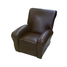 Dozydotes Big Kids Recliner with Armrest Pecan Leather