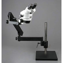 AmScope Professional Binocular Stereo Zoom Microscope with LED Ring Light Clear
