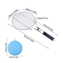 OEKFVCHVZ Stainless Steel Round BBQ Grill Mesh Home Roast Bacon Tool Iron Barbecue Accessories Non-Stick