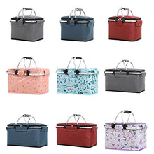 Small Picnic Basket Insulated Cooler Bag Picnic Basket, Leakproof Collapsible Cooler, Grocery Bag (Color : 1-NB) (1 gy)
