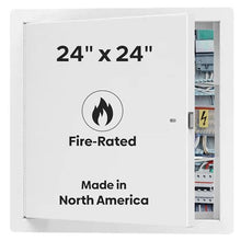 Best 24" x 24" Uninsulated Fire Rated Metal Access Panel – Uninsulated Wall Access Door with Flange, 1-1/2 Hour Rated, 16-Gauge Cold-Rolled Steel, Self-Latching, LEED Compliant, BA-FRN