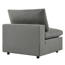 Modway Commix 4-Piece Outdoor Patio Sectional Sofa in Charcoal